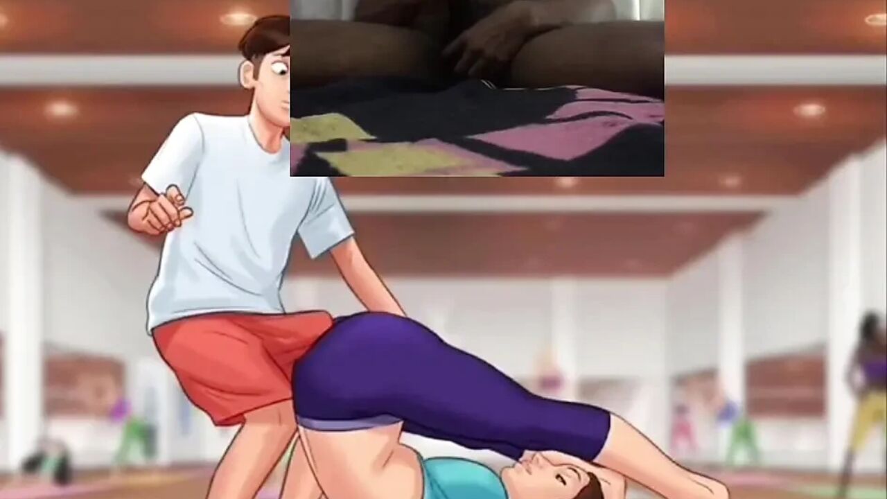 Rubbing my Dick on Yoga Teacher while Helping her