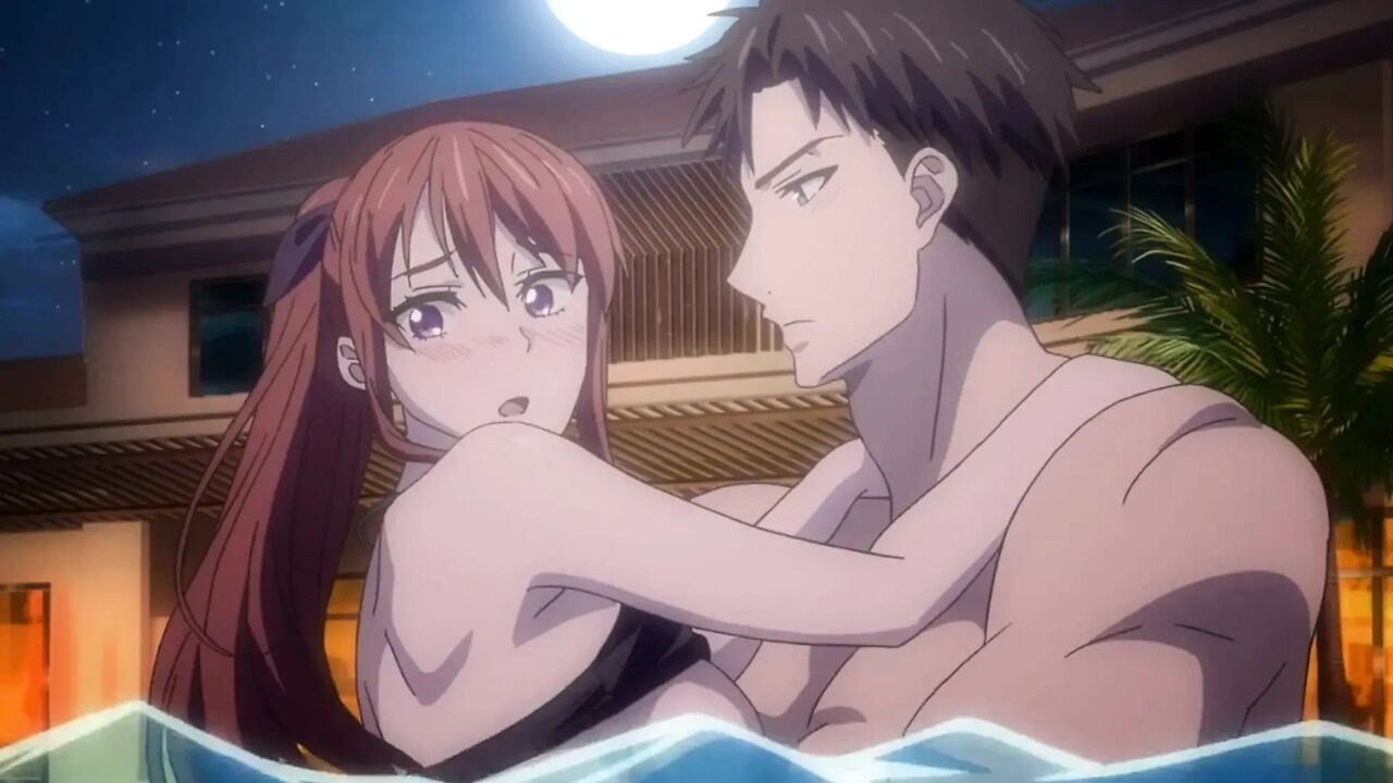 After a Hot Grill Party with Friends, the Pool Became Our Playground of Desire (Hentai Sex)