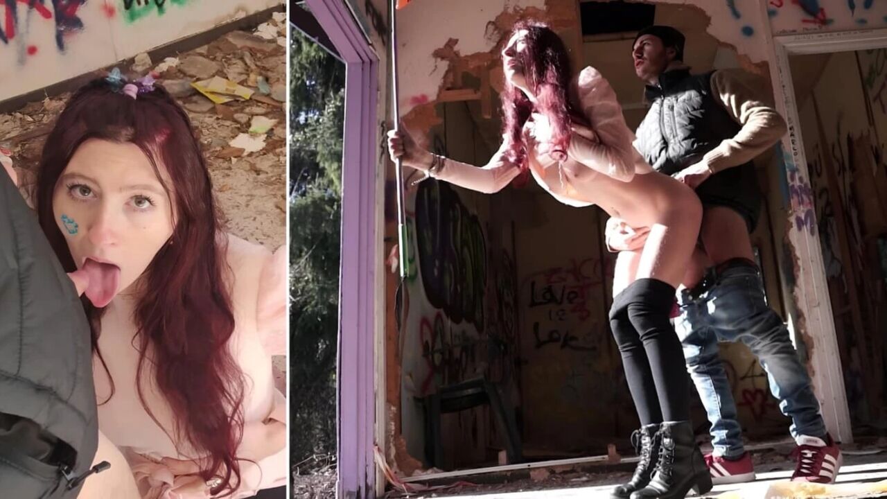PornoVLOG - Italian amateur in abandoned location