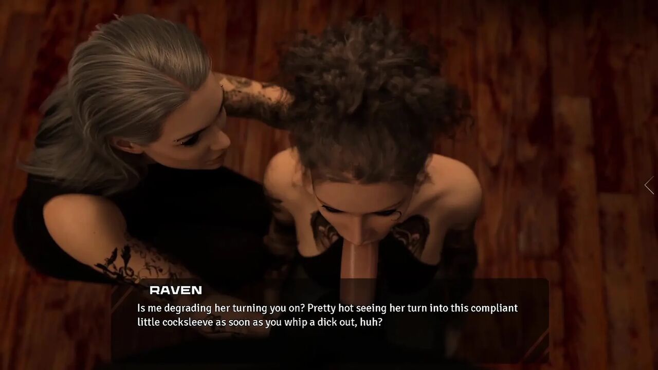 Move The Chains #15 - Two Goth Tattoo Artist Shares A Big White Cock