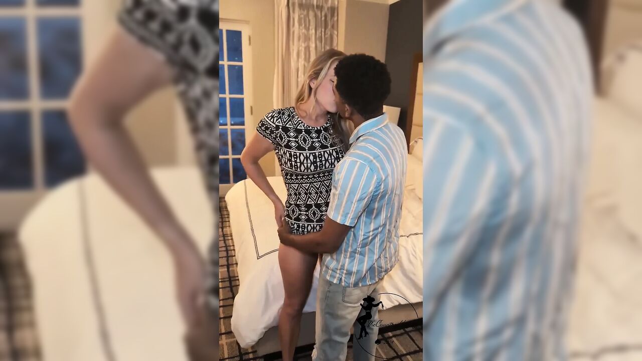 Country Hotwife BBC Creampie in Front of Husband