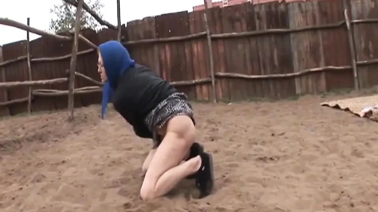 Old and young milf fucking on the farm