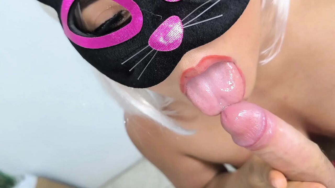My neighbor is a fucking sexy witch!! She asked me to record her but then she started sucking my dick