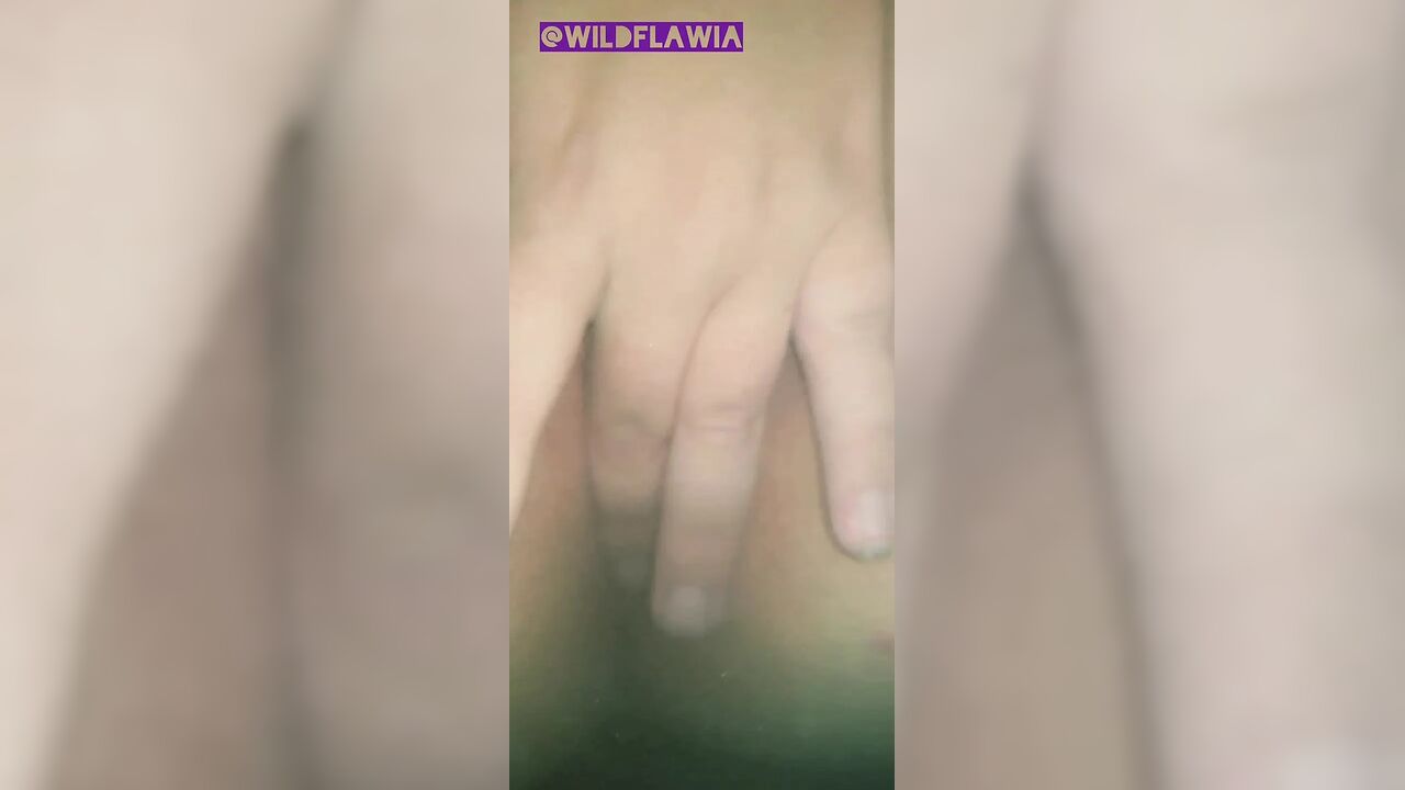 Real Amateur Housewife, Playing at Bathhouse with Pink Dildo in Her Pussy