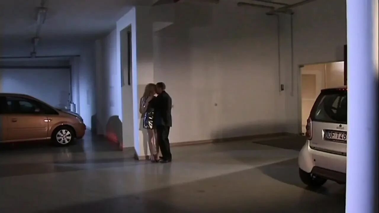 Blonde slut with a beautiful body takes a big cock in the ass