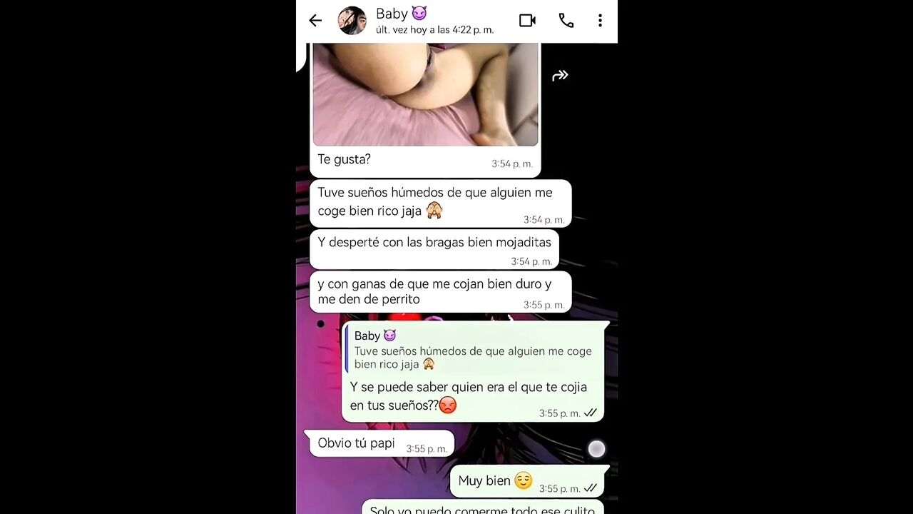 Hot WhatsApp Conversation With My Girlfriend's Ends In Happy Ending - Nati Sweet - Natasha Caseros