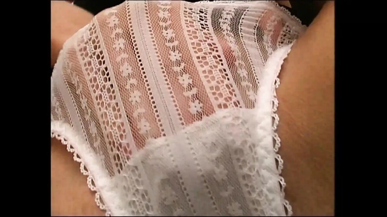 Beautiful MILF in Sexy Underwear with Nice Tits Touches Her Wet Pussy
