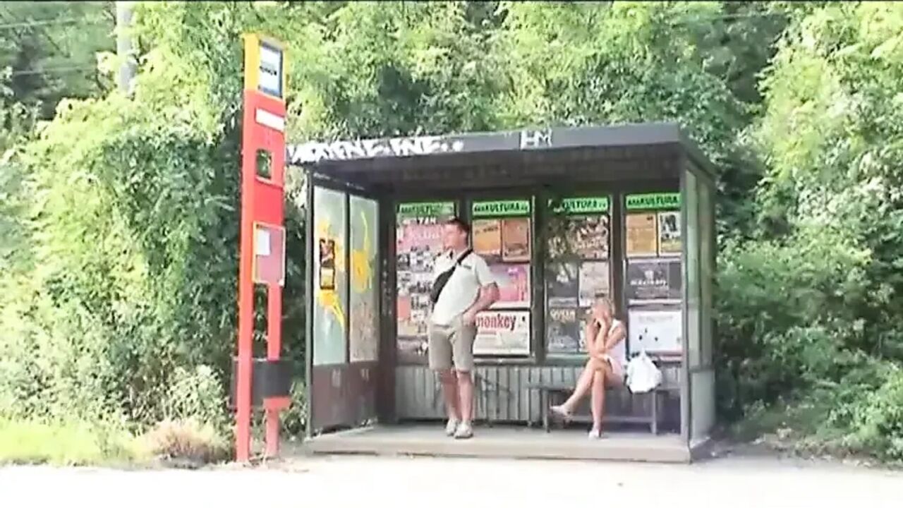 Big boobs blonde girl in action...outdoor sex