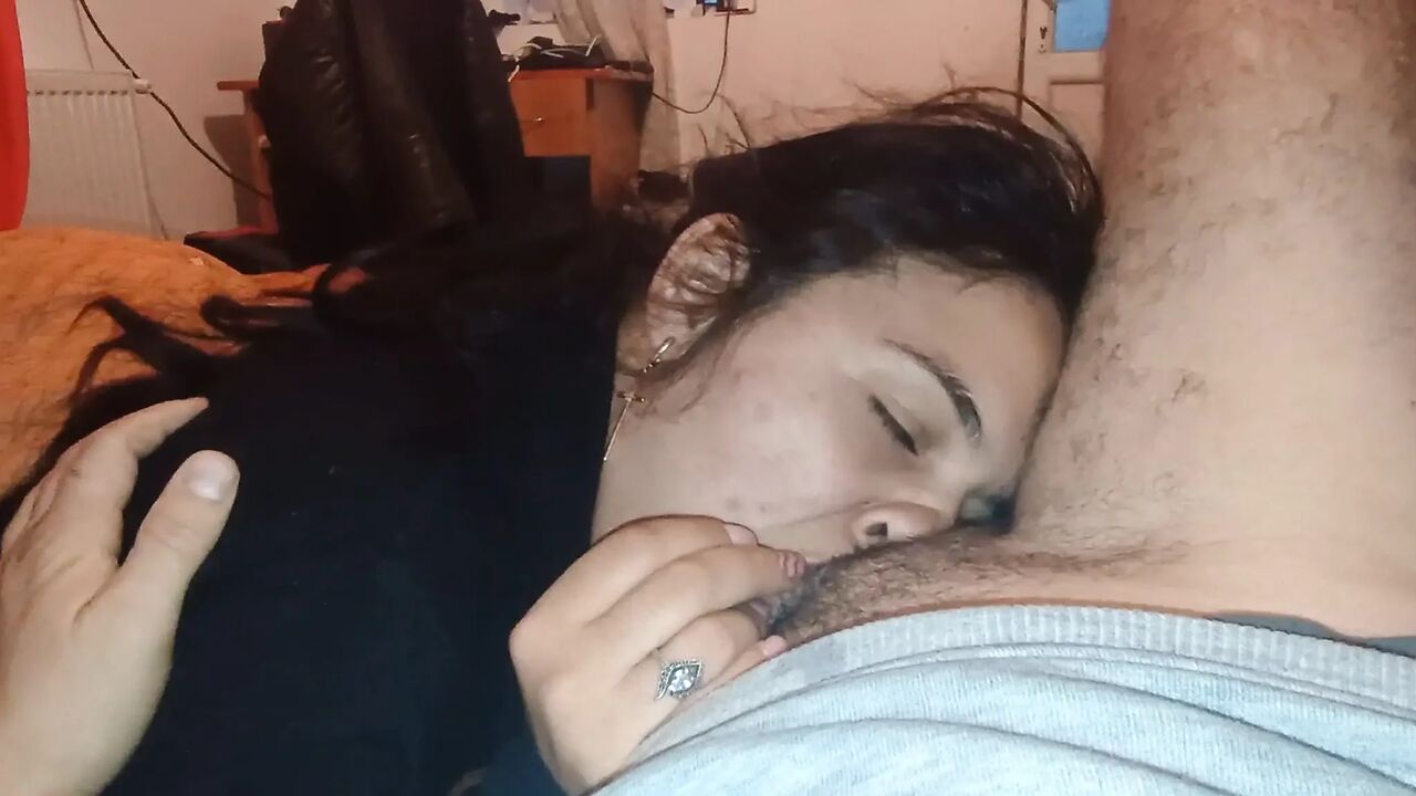 • Just me and my girlfriend in a sincere and passionate moment.