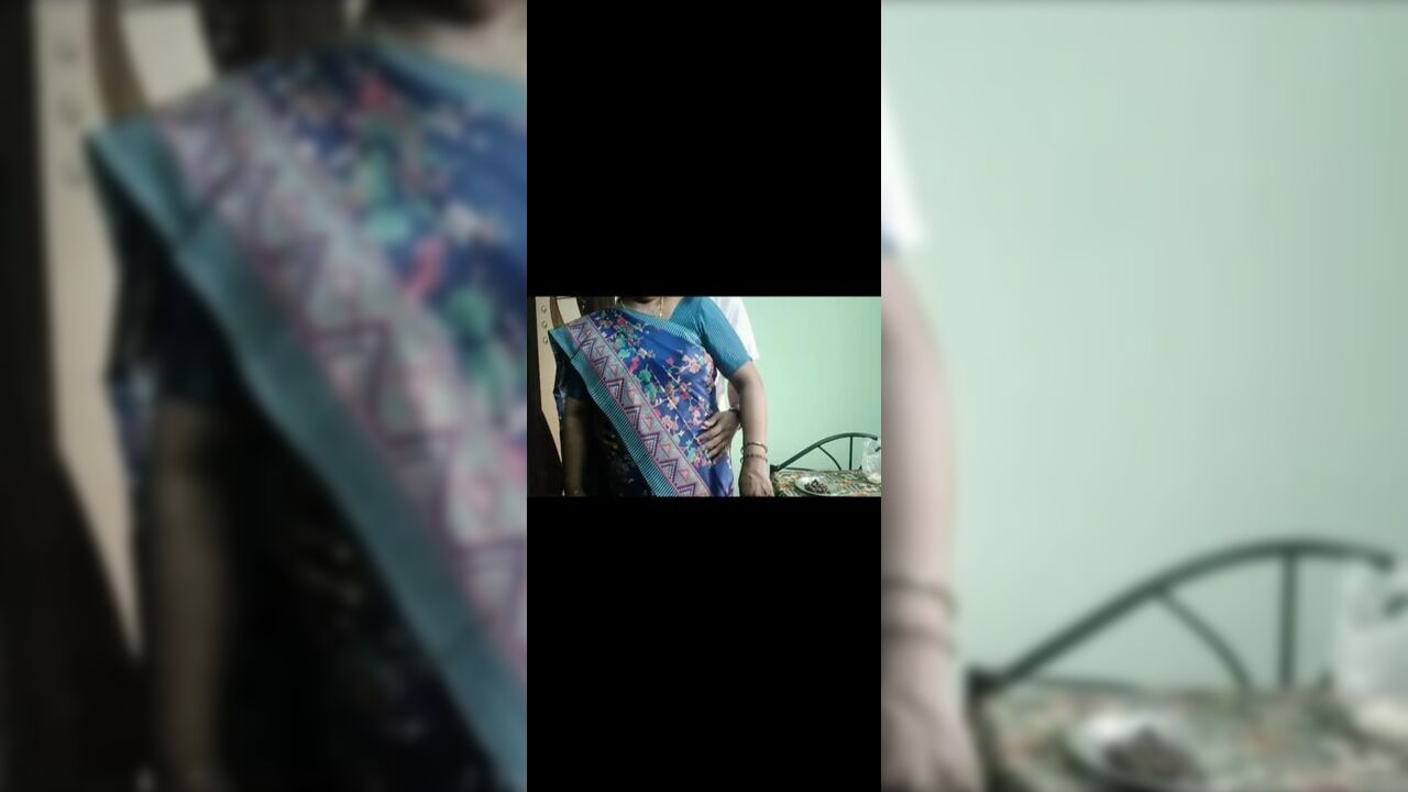 saree aunty with tennent she was calling to fucking the home