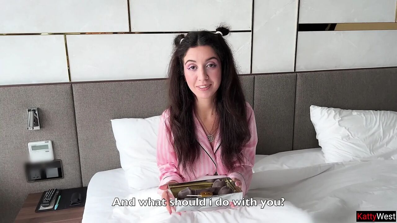 Happy Birthday Katty West - She dreamed of a BBC, but she got fucked perfectly by a hard white cock! - Cum Swallow