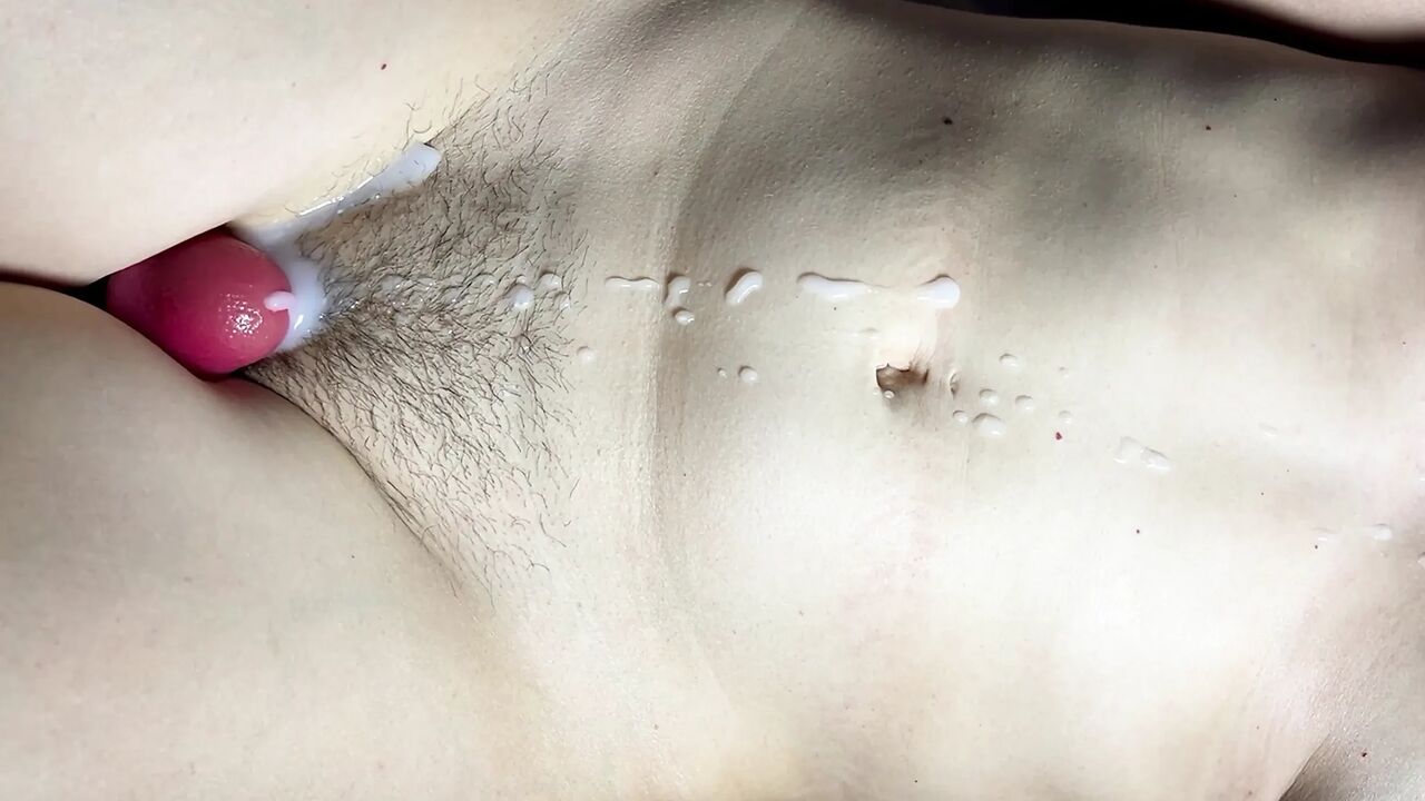 Close-up Fucking of a Stepmom-milf with a Hairy Pussy and a Cumshot