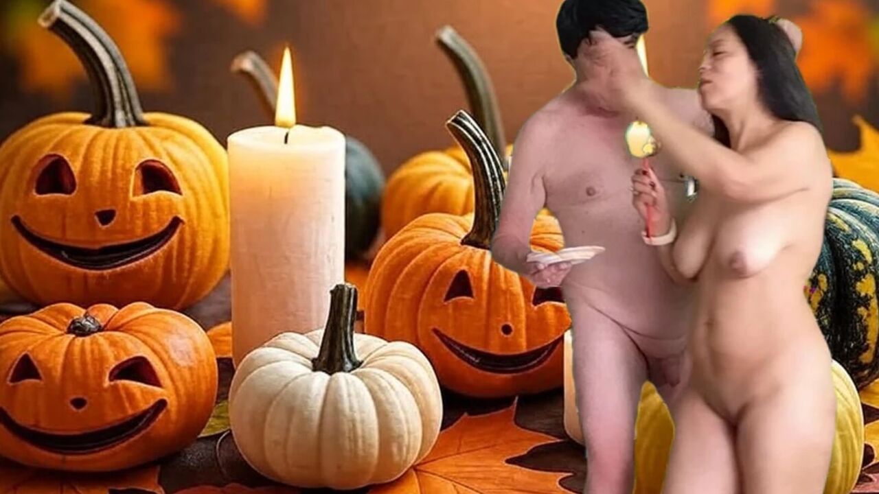 Hot Sex Halloween Picnic with Garabas and Olga