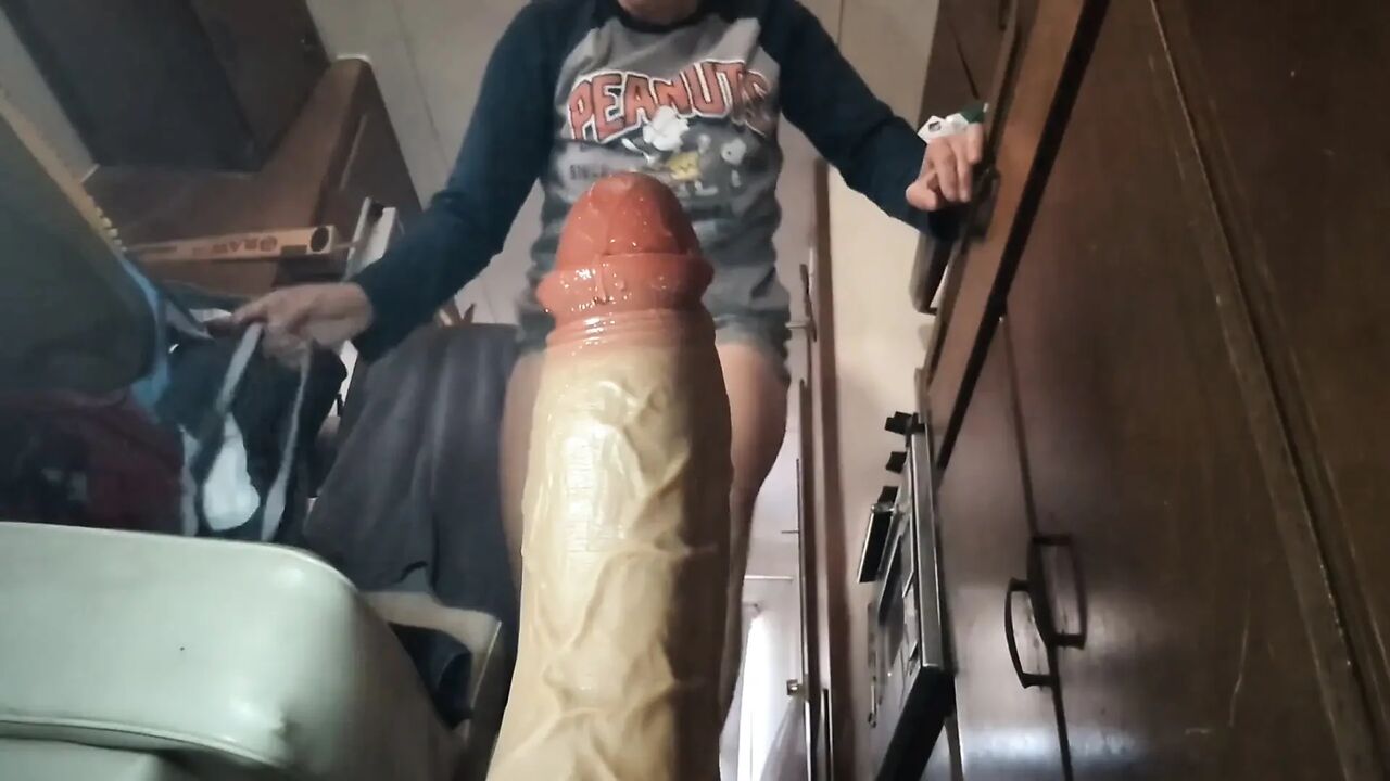 Humongous Dildo in MILF GILF Pussy