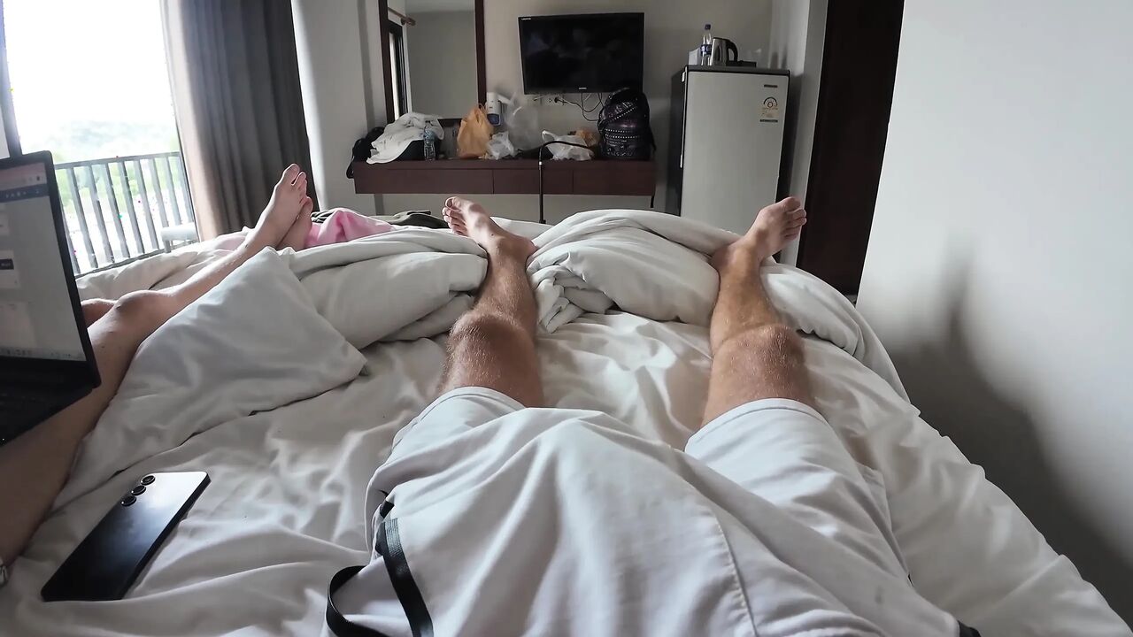 I Start Playing with My Dick, She Can't Resist, Grabs It and Starts Sucking!