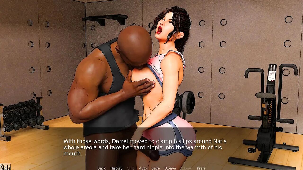 A couple's duet of love&lust: wife and big guy in the gym, interracial ep.21
