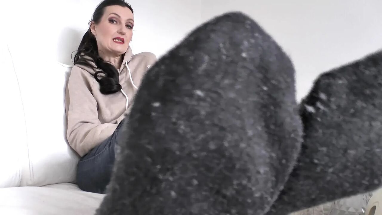 Even Today You'll Be Sniffing My Smelly Socks, Get Yourself off and Lick Your Cum! Lady Victoria Valente