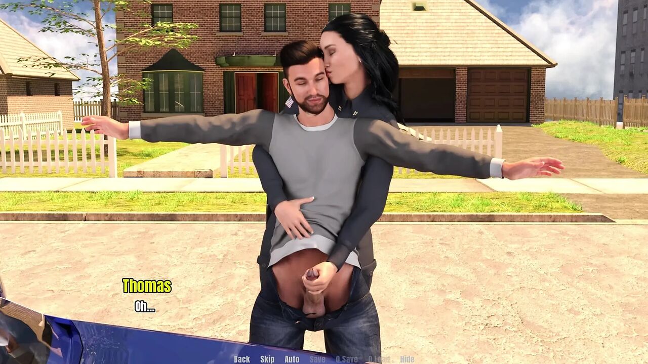 Grandma's House 10 - Police Officer Sandra Giving Handjob to Thomas Till He Cum