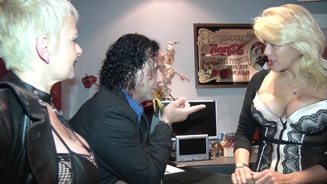 Sara Between Two Bastards Licks Pussy and Balls