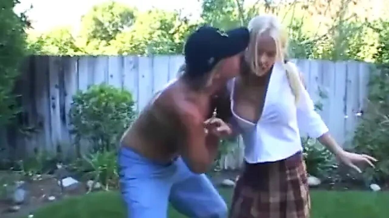 This blonde with pigtails likes to get her ass fucked hard