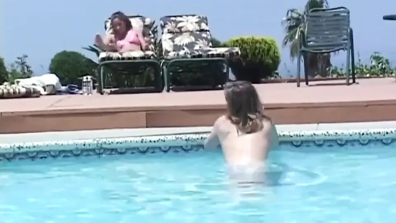 Lesbian kissing pussy licking in 69 position in the garden