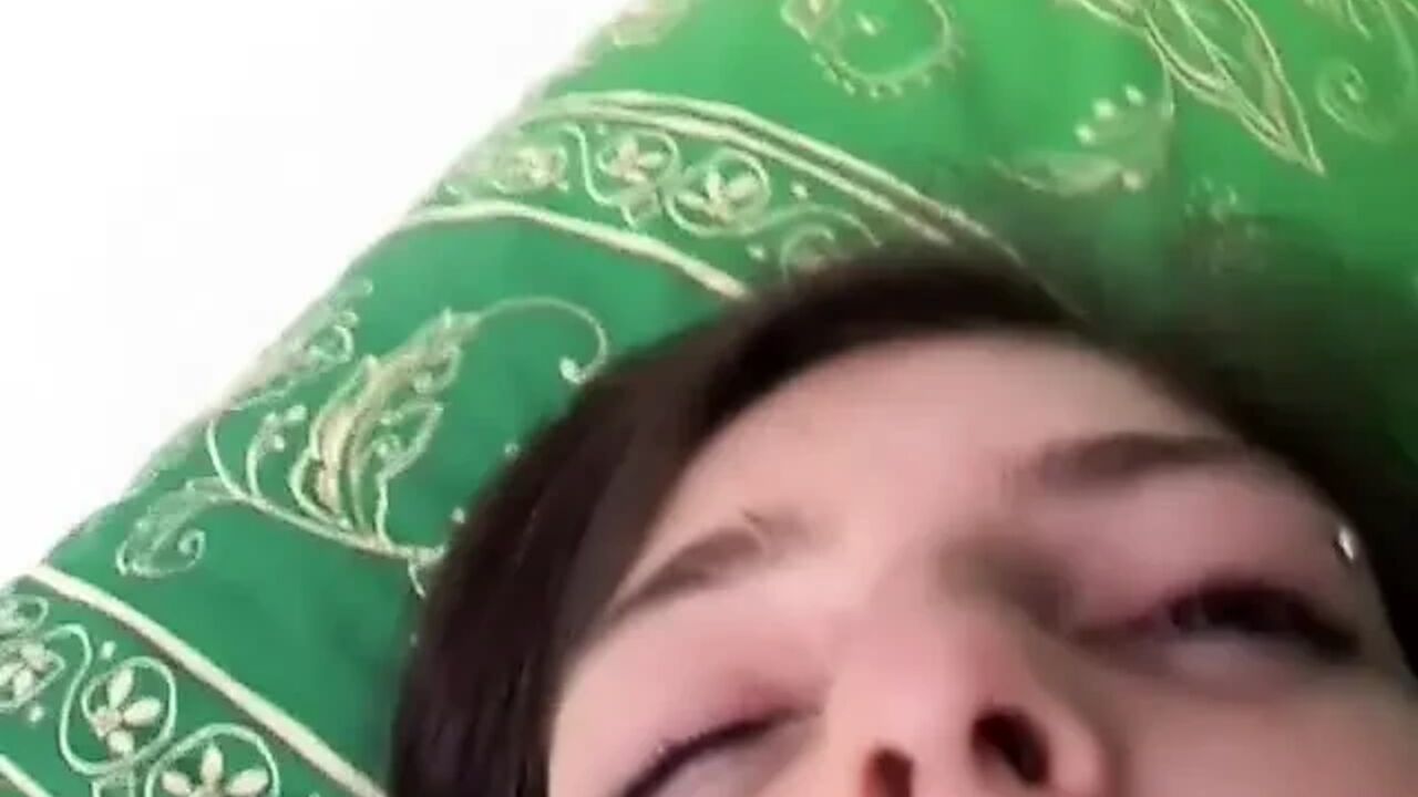Young Italian plays with fake cock and gets pleasure