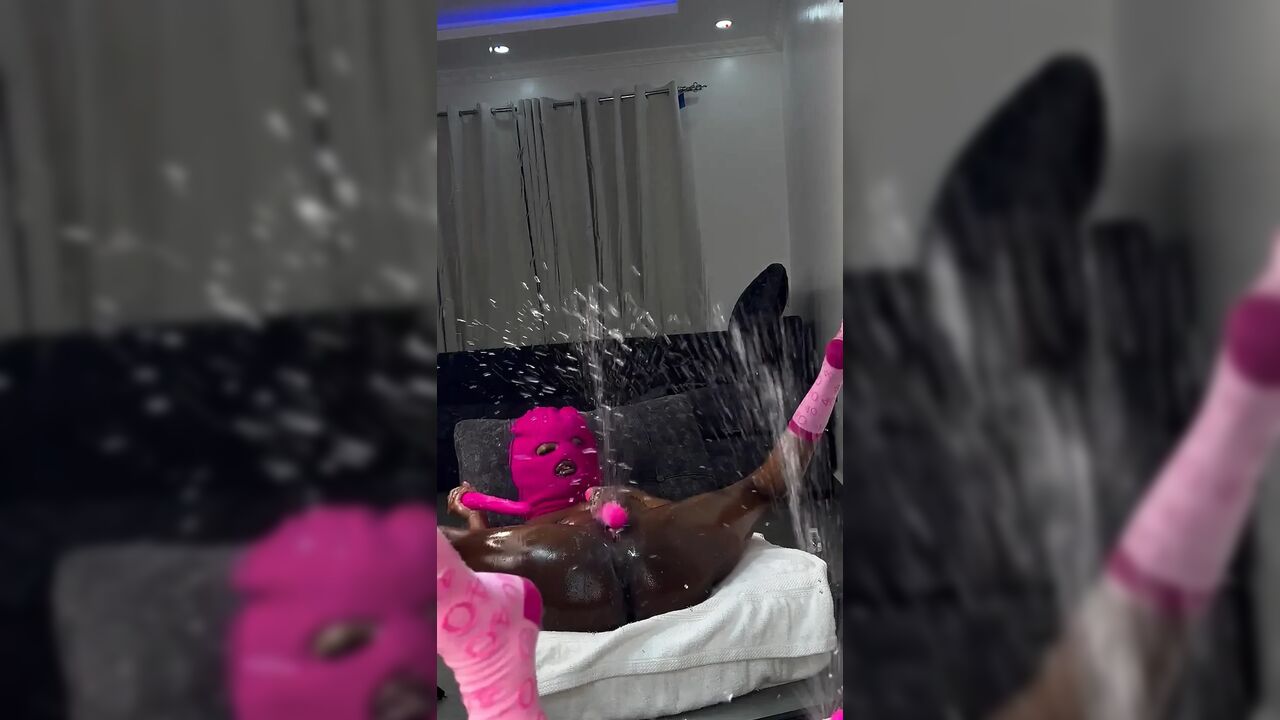 Squirting with a Balaclava on Coz Why Not