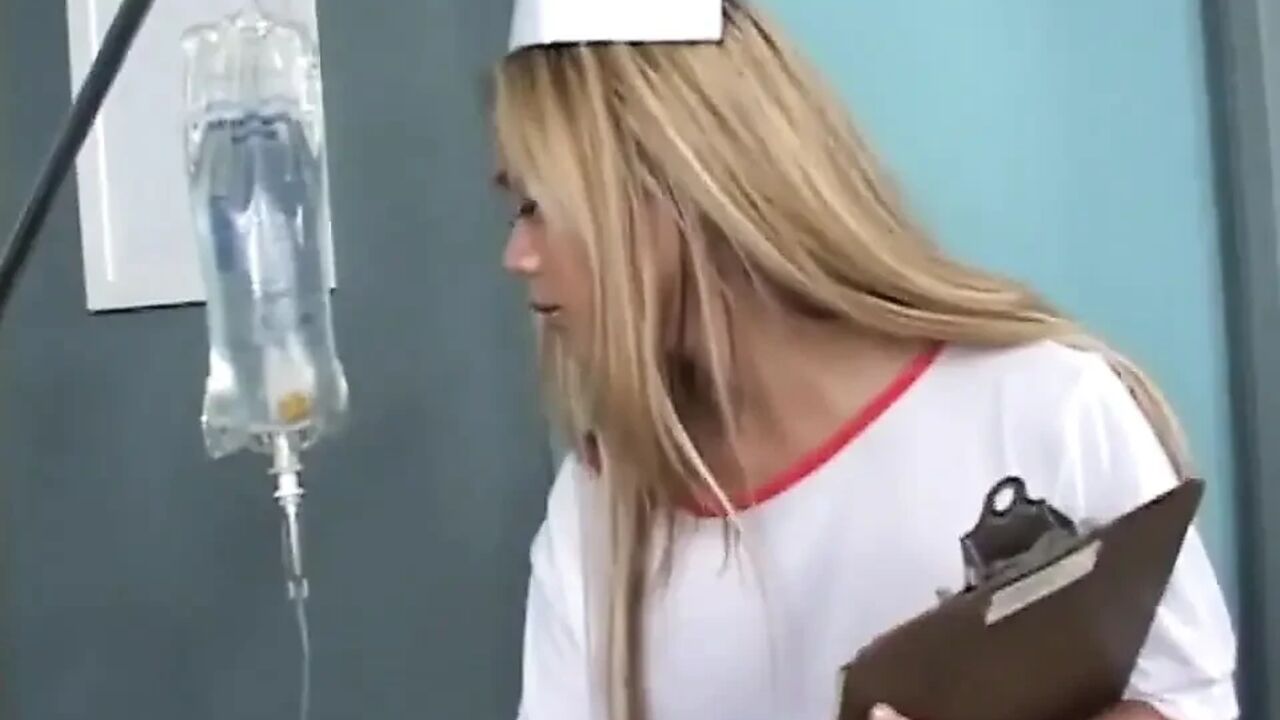 Beautiful asian lesbians pussy licking dildo playing in the hospital