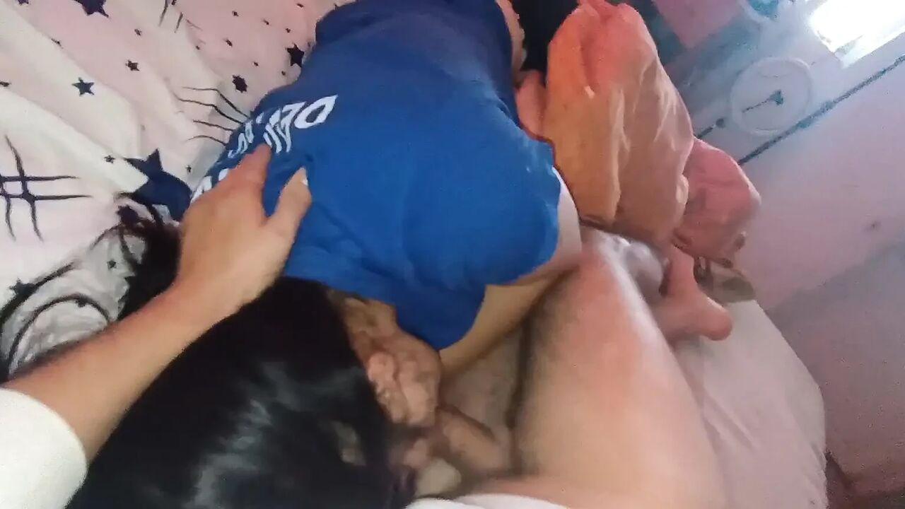 Cleopatra- stepdad fucks me in the mouth and fills my mouth with cum and I show it and swallow it