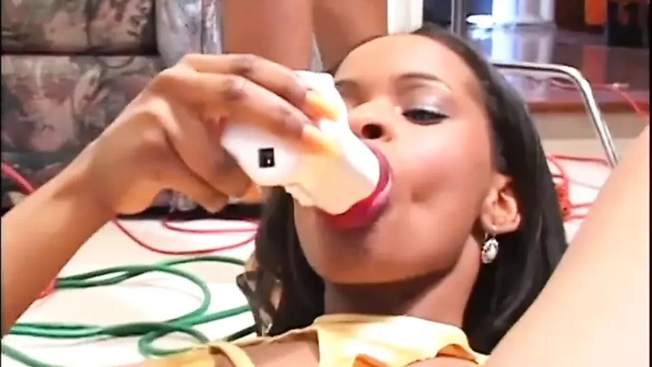 Four hot black girls fingering each other pussy's