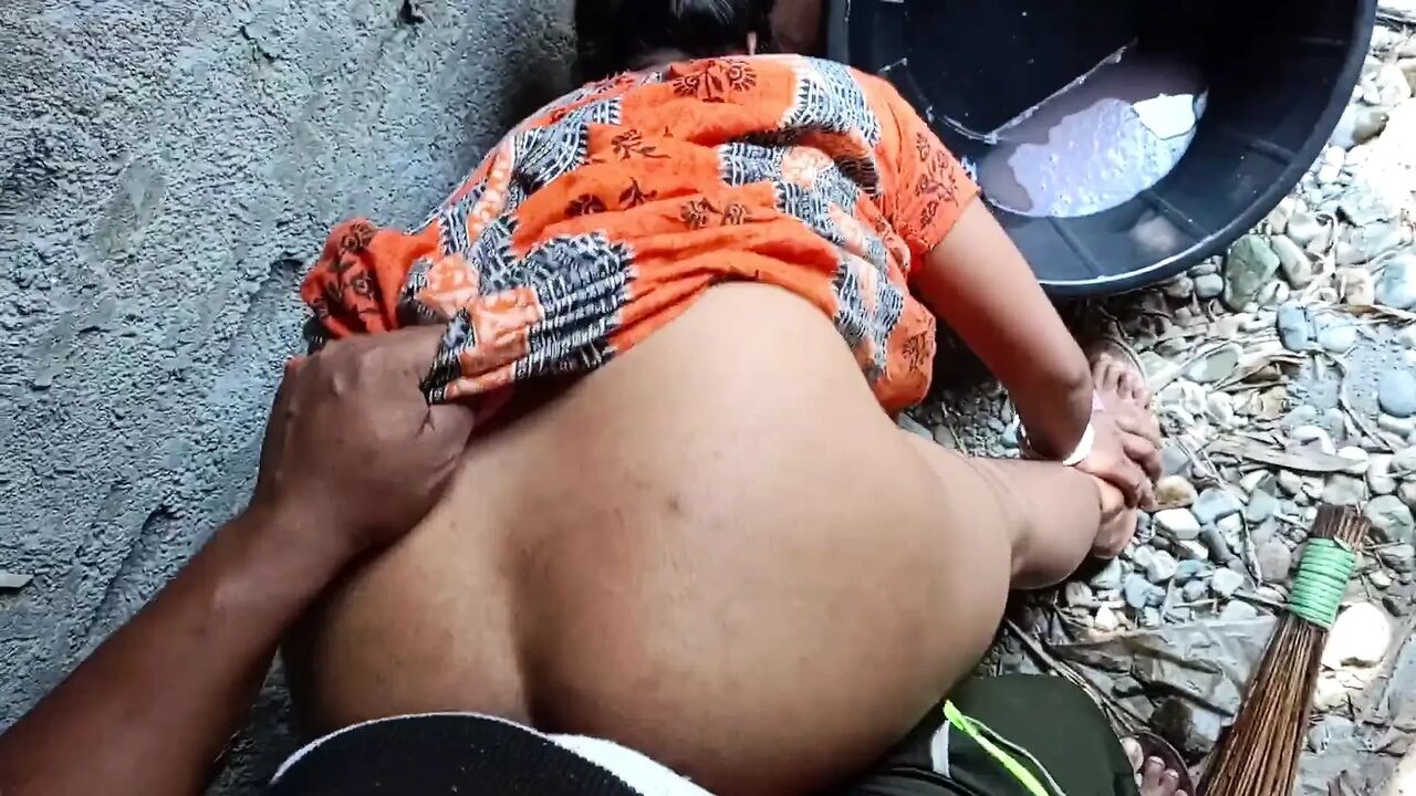 Bangla sound Outdoor bathroom my bhabhi and me new video enjoy