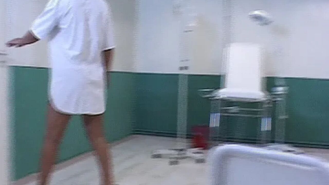 Cum Shot on Face for the Horny Nurse
