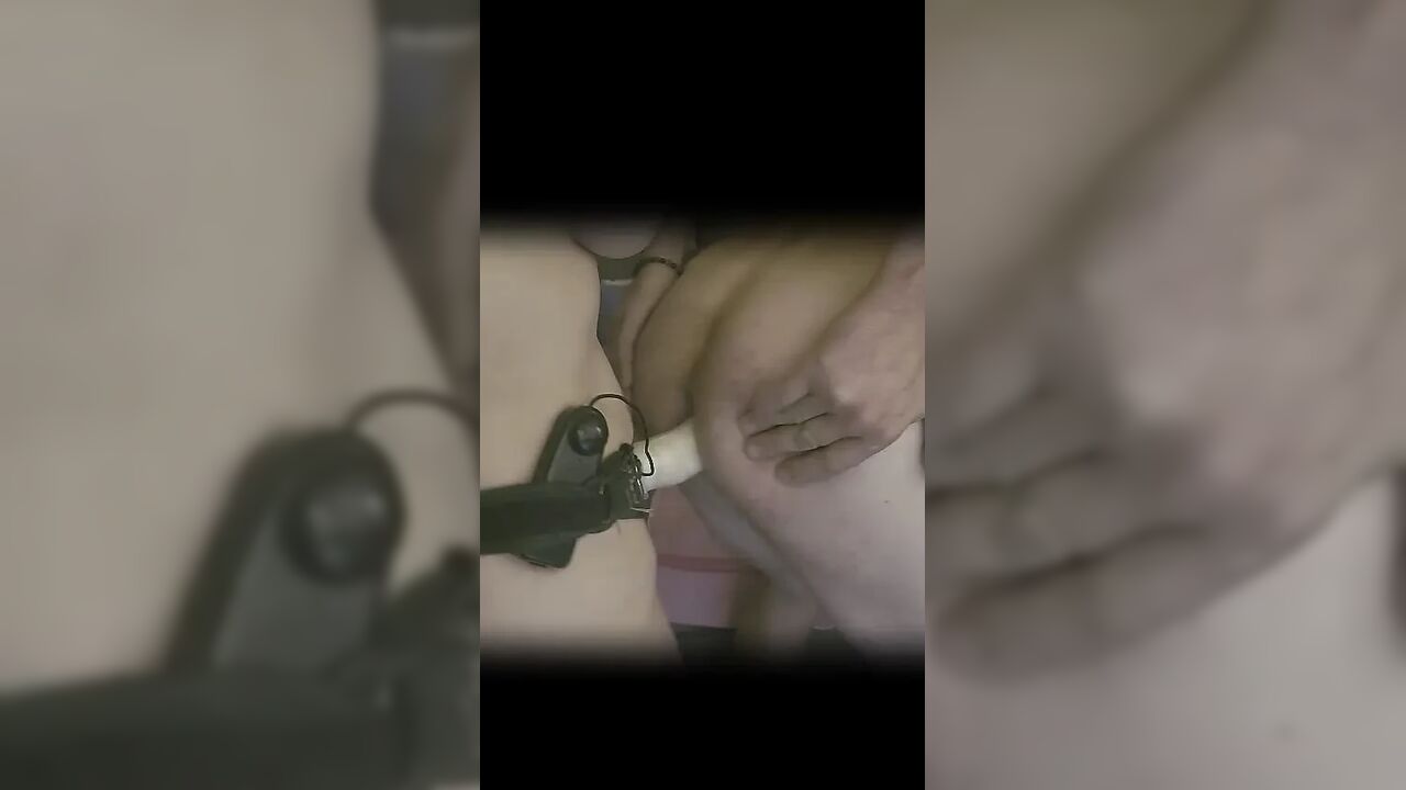 I fuck my husband hard deep in the ass, with a strap on