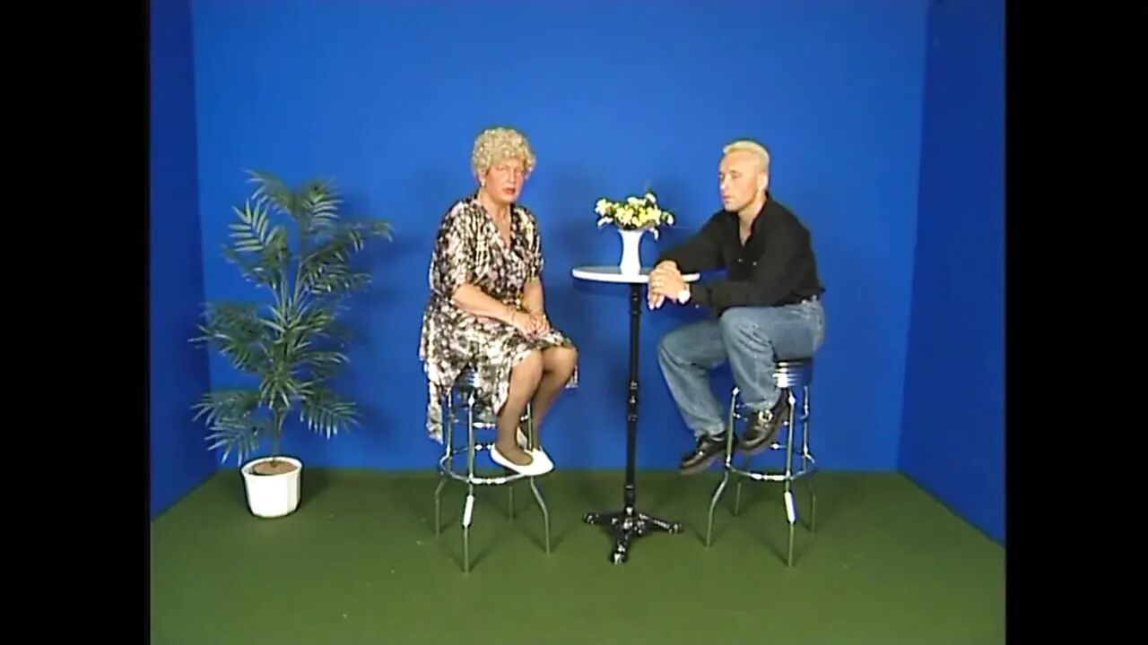 Mature bitch gets on two cocks, one by one