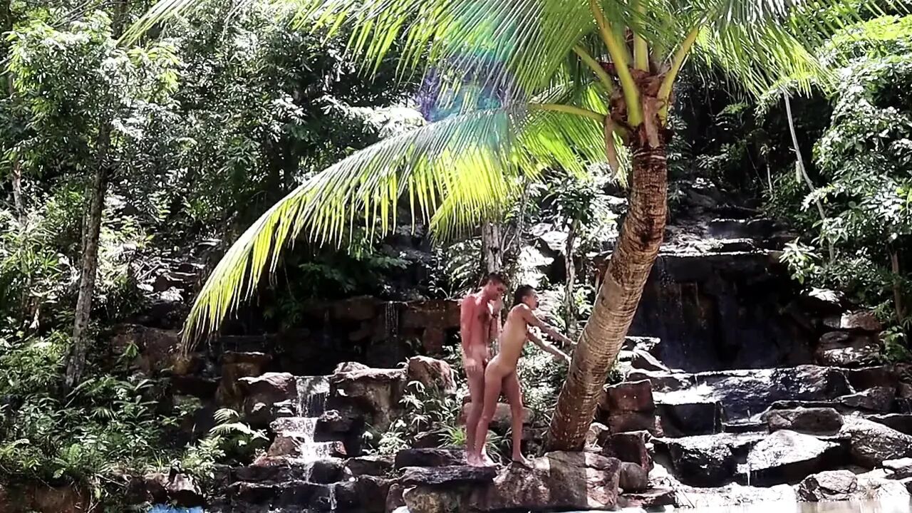Having sex in a waterfall.