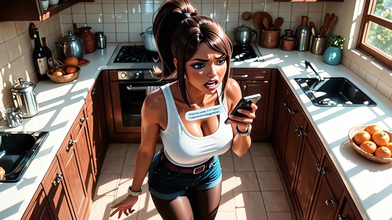 AI CARTOON POV - Your stepmom need a massage