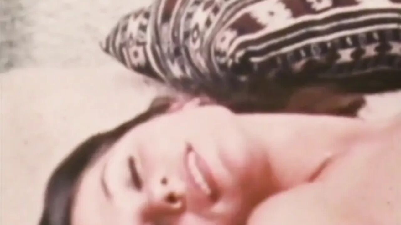 Young brunette hippie fucks with an older guy