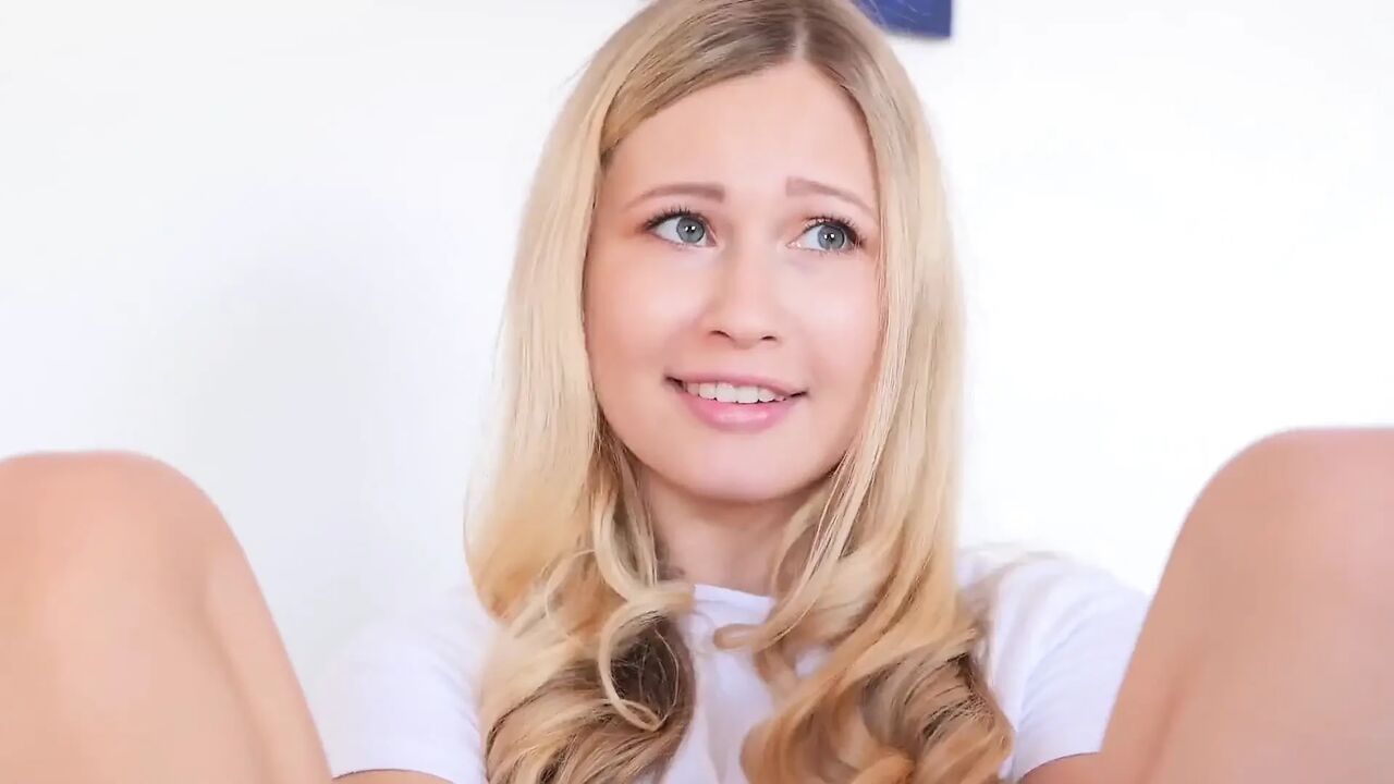 Her Toy Vibrates, but Touching Her Pussy with Her Hands