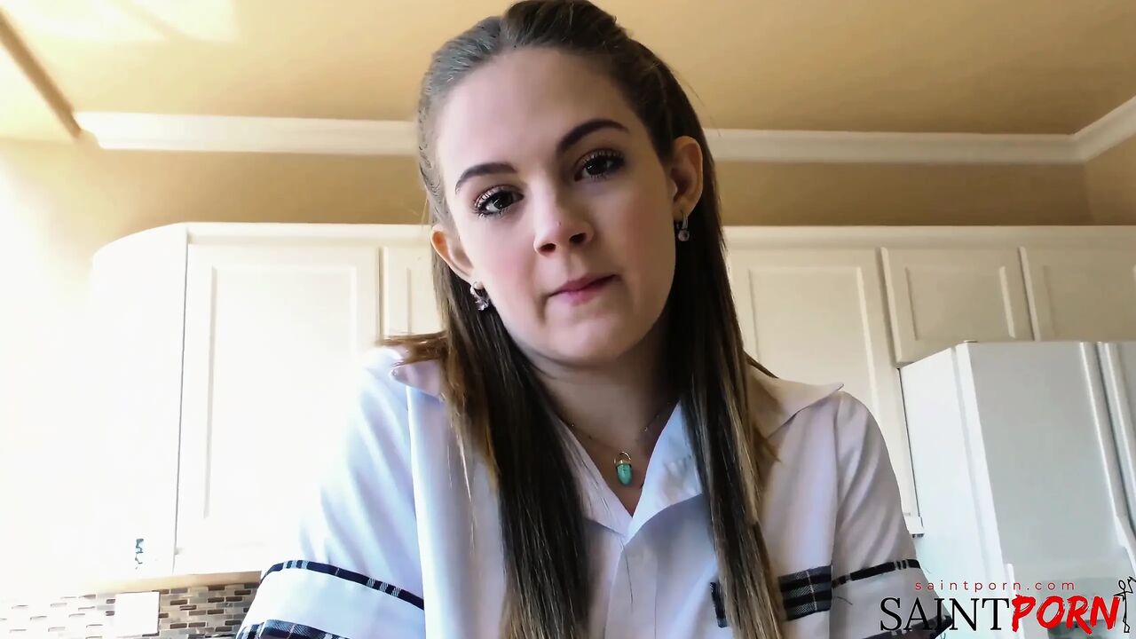 Devon’s in Her Uniform, Taking Her Stepdad Deep