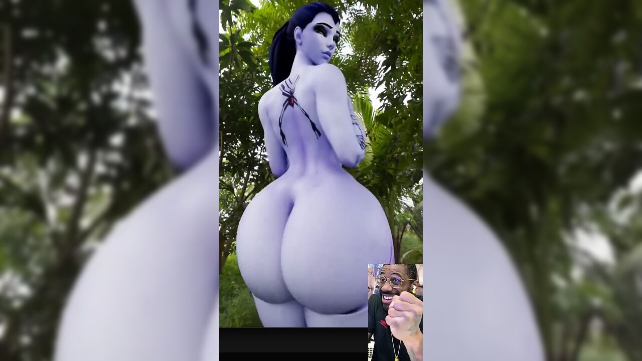 Fat Juicy Ass Widowmaker Clapping Her Cheeks for You