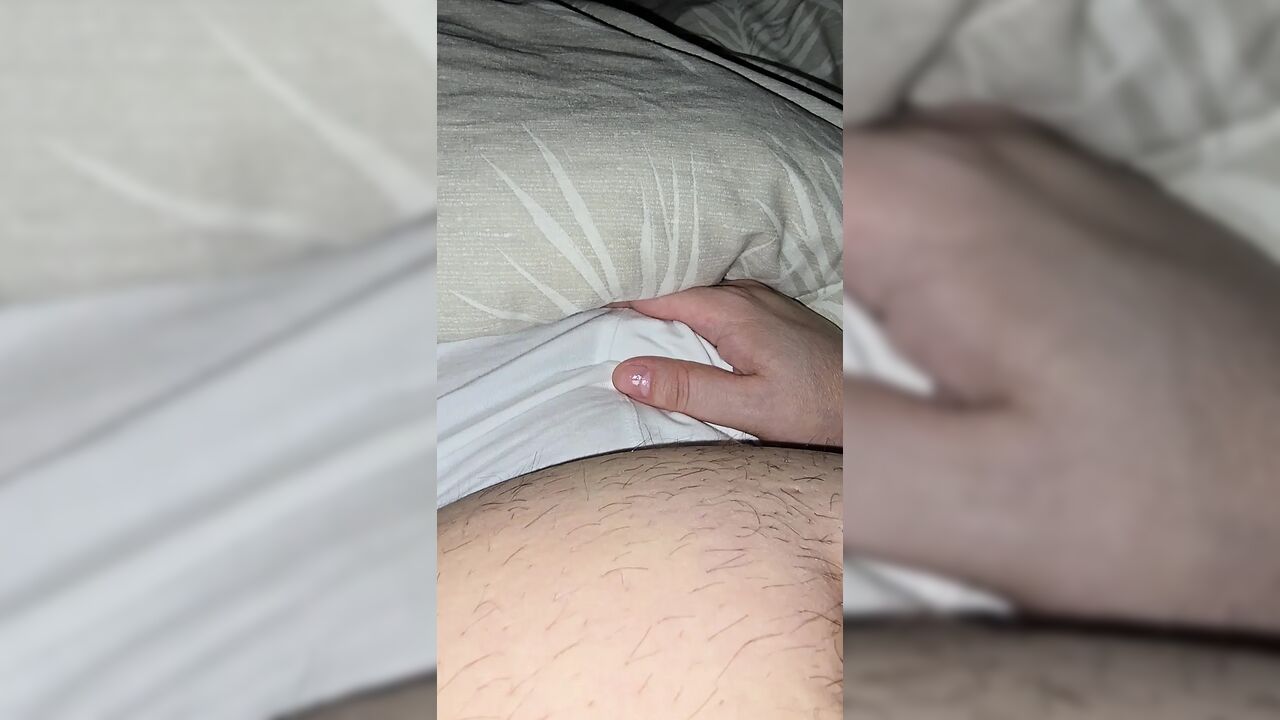 Step mom hand slip on step son white panties touching his dick without shame