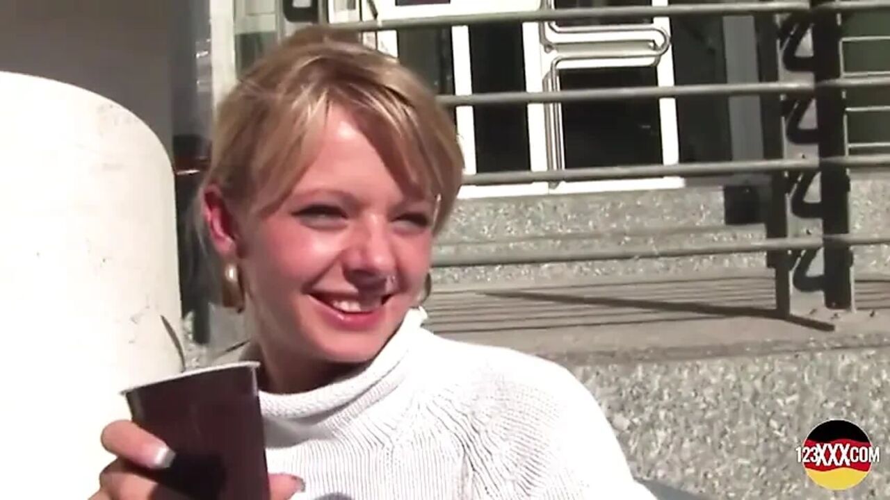 Sexy Blonde Whore Fucking Her German Neighbor