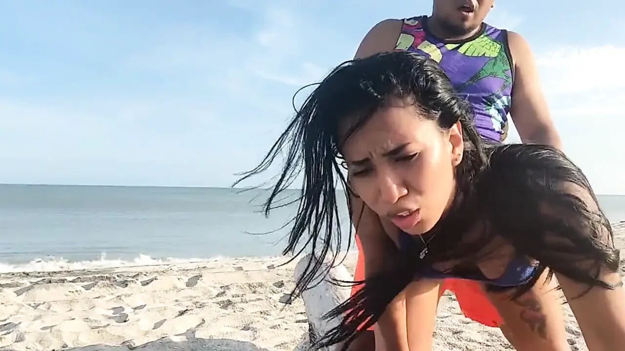 My stepbrother and I went to the beach