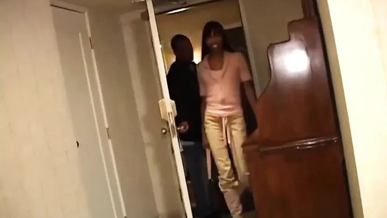 Sexy black petite pussy fucking big black dick sucking