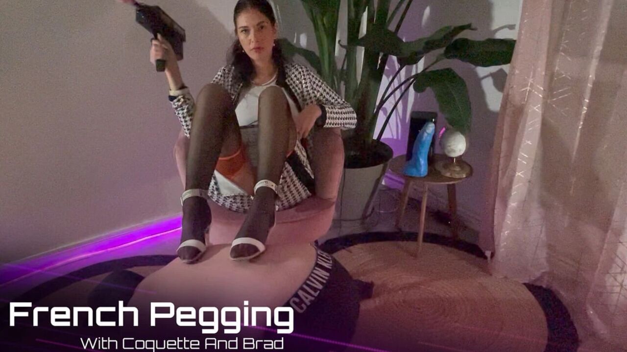 French Pegging Femdom Fuck Anal Slut a Fuck Machine