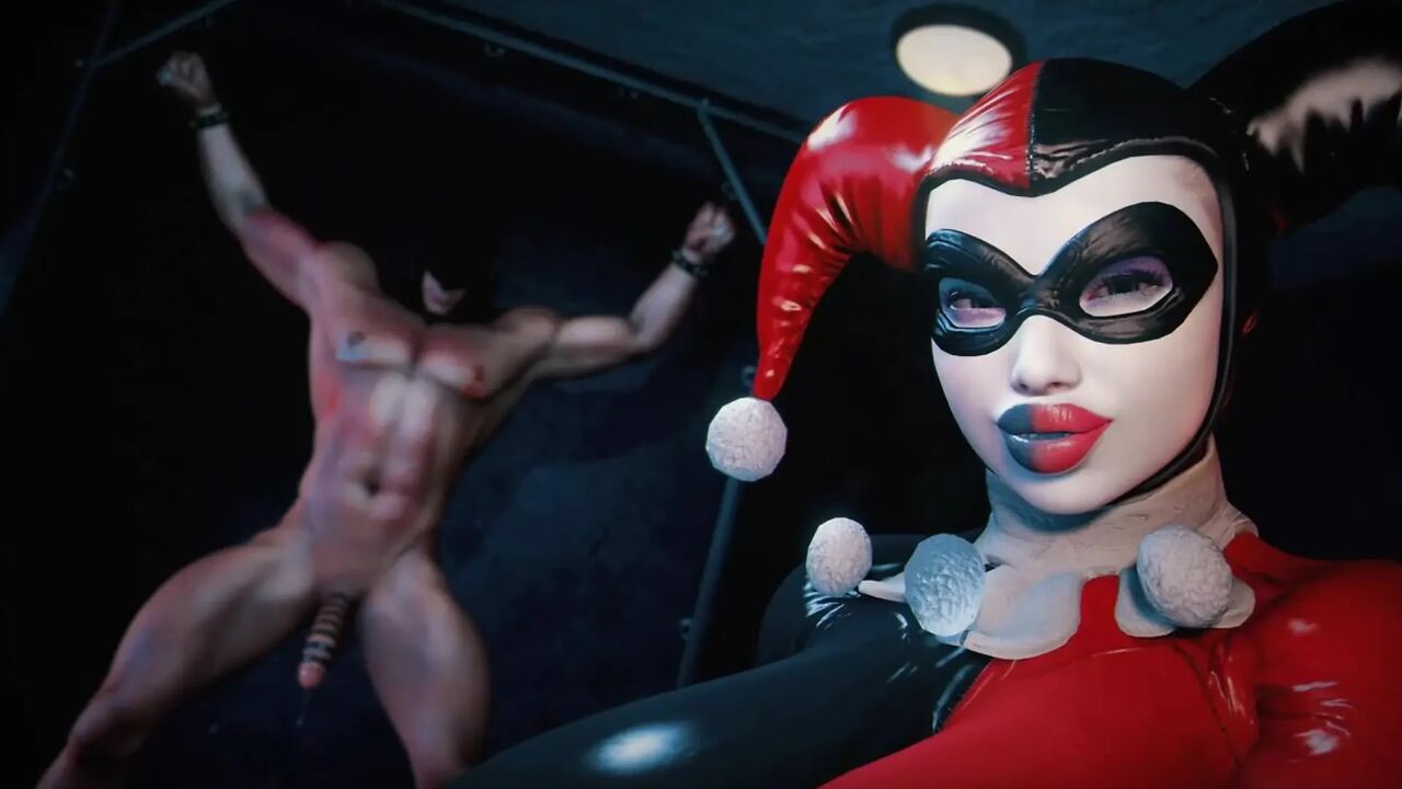 Locked in Chains: Harley Quinn Takes Full Control Over Batman (3D Realistic Sex Game) Ultra Quality