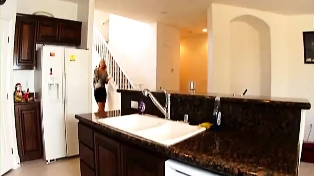 Hot Blonde Housewife Gets Fucked at Home by a Big Black Cock