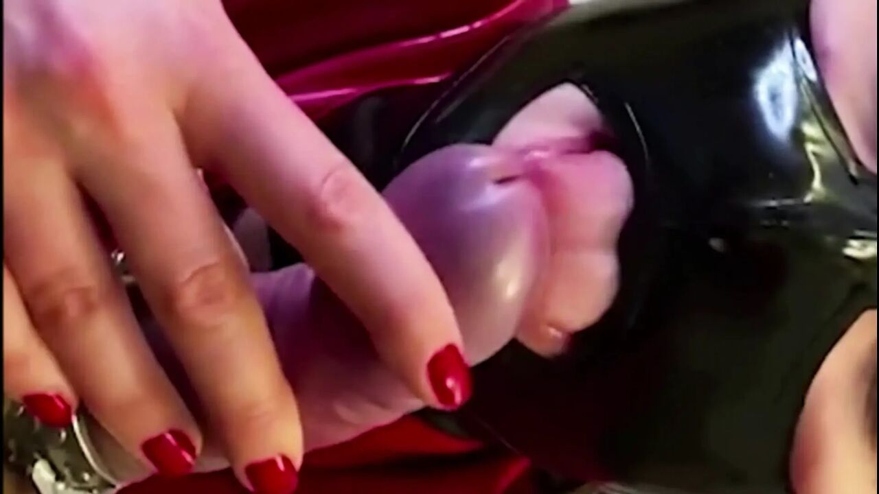 Wife with black mask gives me a blowjob