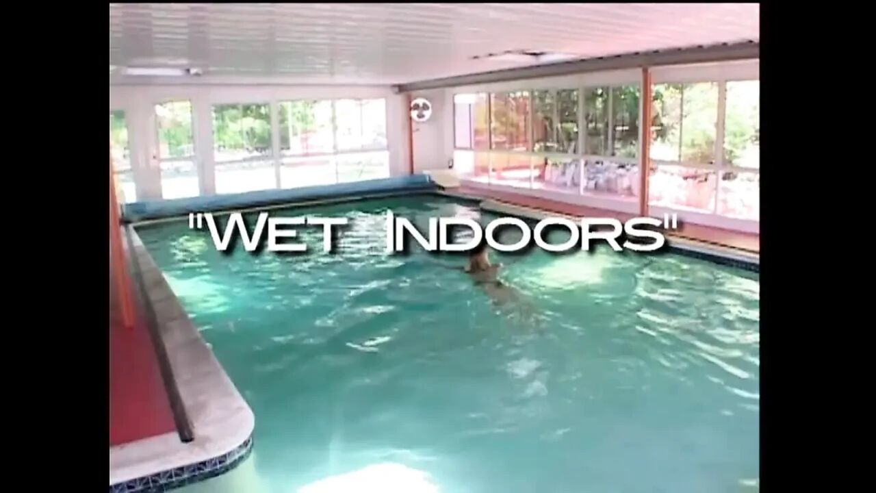 Bodybuilder in Swimming Pool