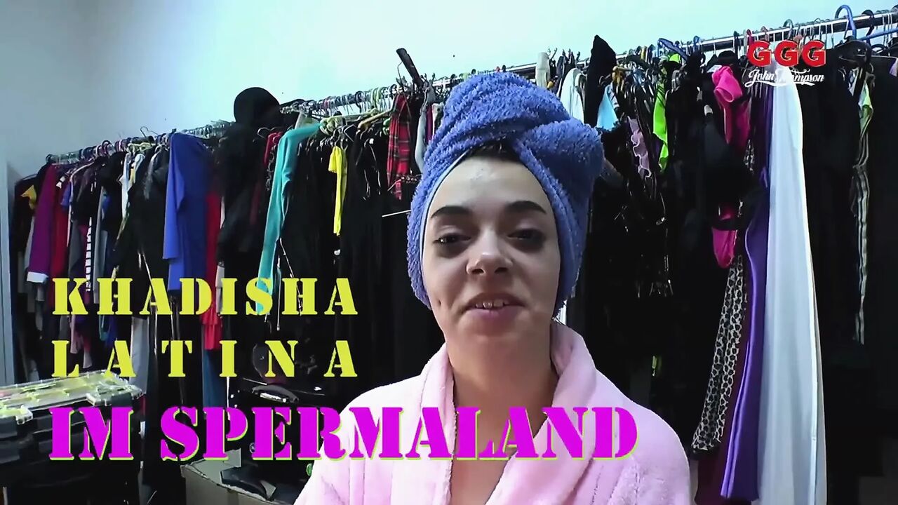 Khadisha Latina Banged in Cum Land Gangbang
